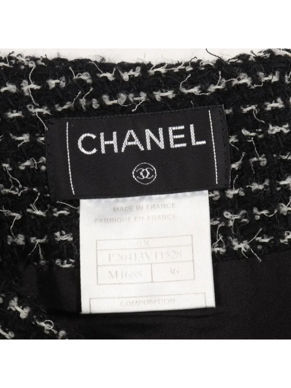 Chanel Skirt Tweed Wool